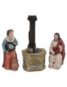 Jesús y la mujer Samaritana cm 9 Estatuas Pascuales