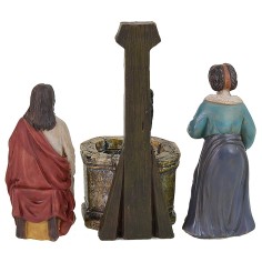 Gesù e la donna Samaritana cm 9 Statue Pasquali Mondo Presepi 2