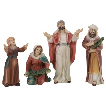 Crowd welcoming Jesus 9 cm Easter Statues