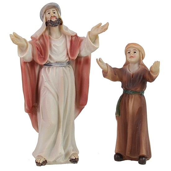 Crowd welcoming Jesus 9 cm Easter Statues