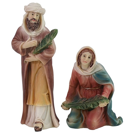 Folla che accoglie Gesù cm 9 Statue Pasquali Mondo Presepi