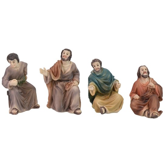 Folla che accoglie Gesù cm 9 Statue Pasquali Mondo Presepi