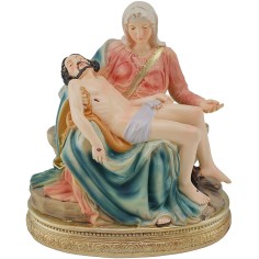 Pietà Madonna con tra le braccia Gesù morto h. 13,5 cm - scena