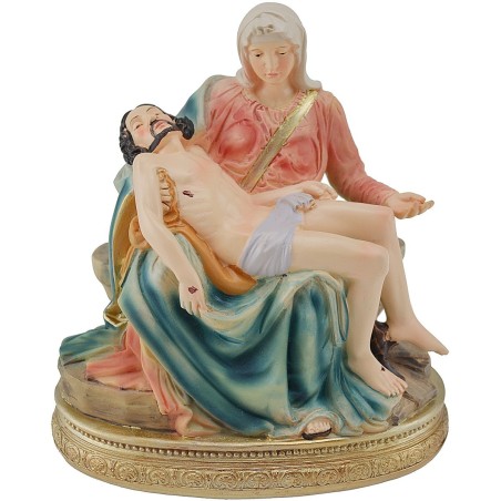 Piedad Madonna con Jesús muerto en brazos h. 13,5 cm - escena