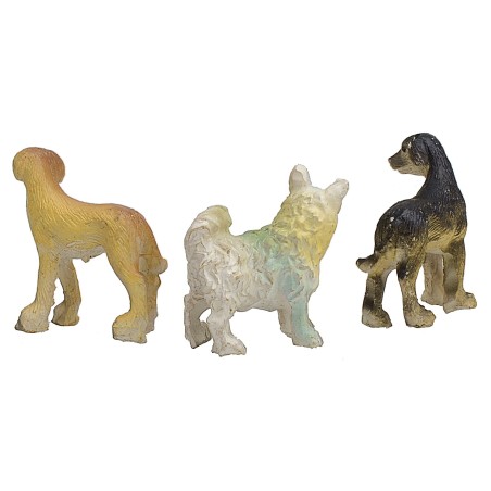 Set of 3 resin dogs