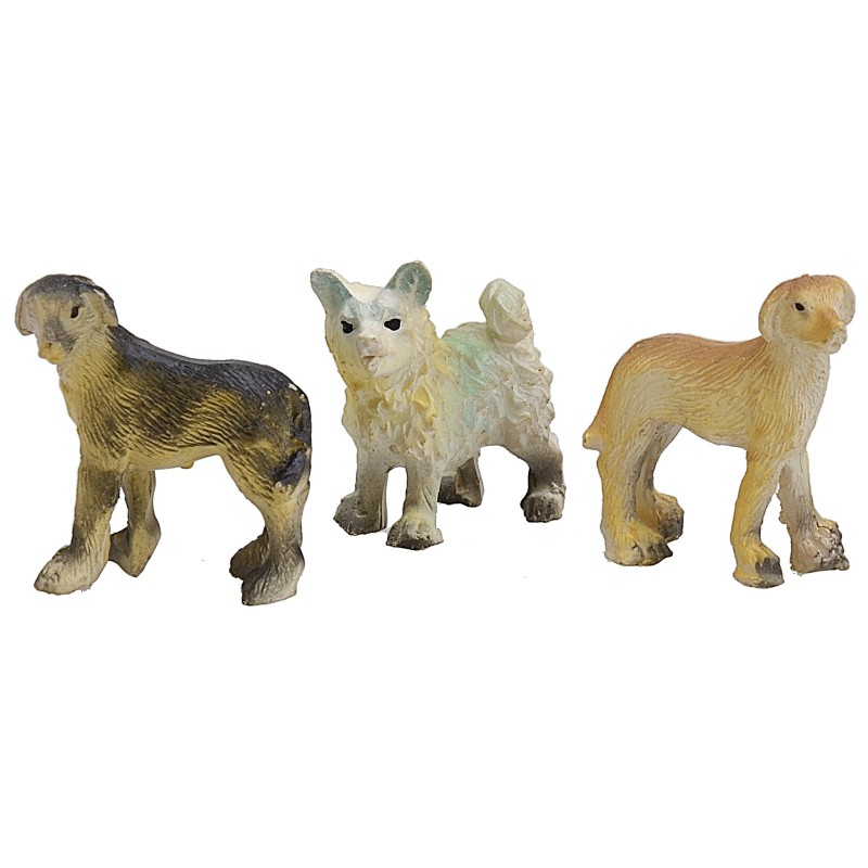 Set of 3 resin dogs