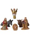 Natividad 6 piezas Landi cm 3,5 - Moranduzzo Mundo Belenes