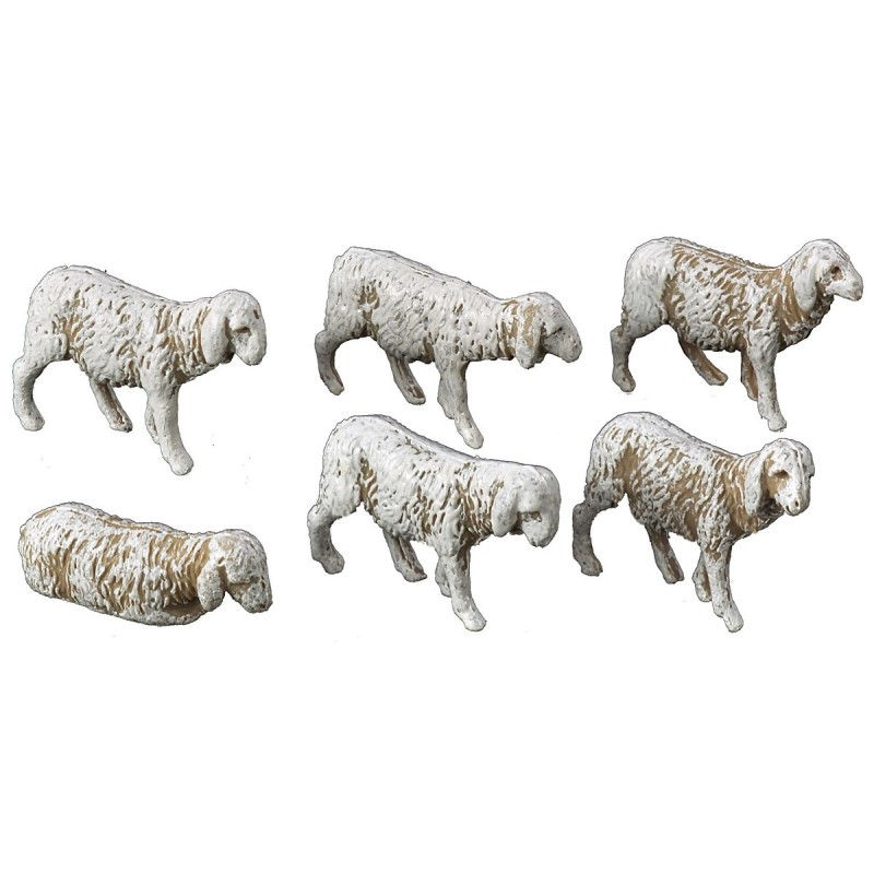 Sheep set 6 pieces landi for Statues of 3.5 cm