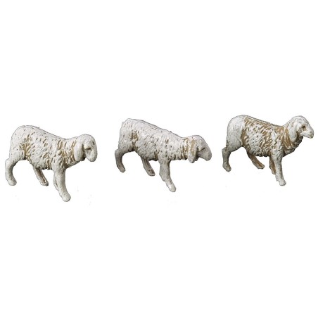 Ovejas set de 6 piezas landi para Estatuas de 3,5 cm Mondo Presepi