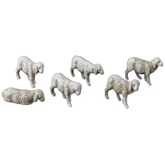 Pecore set 6 pezzi landi per Statue da cm 3,5 Mondo Presepi 2