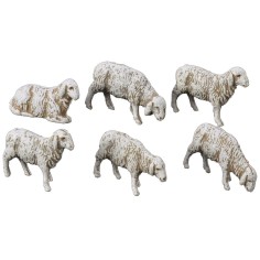 Set 6 pecore per statue cm 6 Landi Mondo Presepi