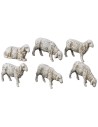 Juego de 6 ovejas para estatuas de 6 cm Landi Mondo Presepi