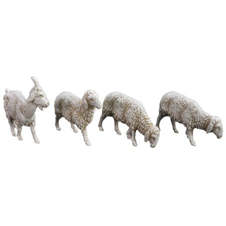 Perro + cabra + 6 ovejas Landi Moranduzzo para estatuas de 10 cm