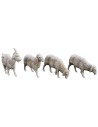 Dog + goat + 6 Landi Moranduzzo sheep for statues 10 cm