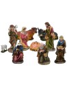 Natividad 10 figuras de resina h 50 cm base, resina, figuras