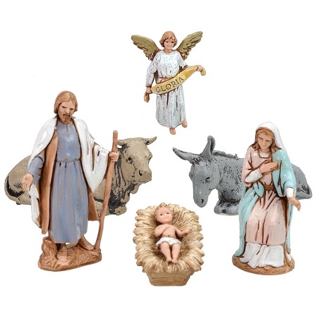 Natività set 6 pz cm 6,5 cost. Storici Landi Mondo Presepi