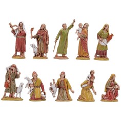 Conjunto de 10 pastores de 6,5 cm, figuras históricas Landi
