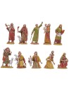 Conjunto de 10 pastores de 6,5 cm, figuras históricas Landi
