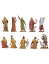 Conjunto de 10 pastores de 6,5 cm, colección histórica Landi Mondo Presepi
