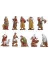 Conjunto de 10 pastores de 6,5 cm, figuras históricas Landi