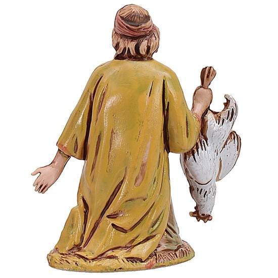 Inginocchiato con gallina cm 6,5 cost. Storici Landi