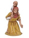 Shepherdess with child on the shoulders 6.5 cm cost. Landi