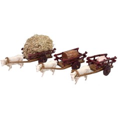 Set 3 carri con traino Landi Moranduzzo Mondo Presepi
