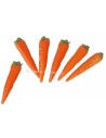 Conjunto de 6 zanahorias de 2 cm