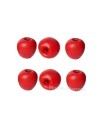 Set of 6 red apples