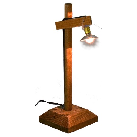 Lampione da strada in legno cm 4,5x4,5x13 h
