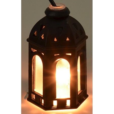 Lanterna esagonale per presepe cm 3,1x3,5x5,6 h