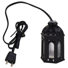 Linterna hexagonal para belén de 3,1x3,5x5,6 cm h cable, linterna.