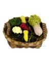 Cesta con verduras cm 4,5