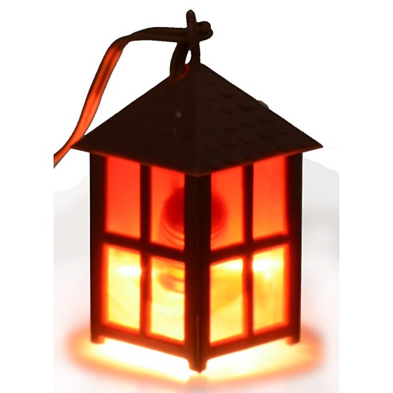 Lanterna rossa 3,5 volt cm 2,4x2,4x5,4 h volt, lanterna, cavo