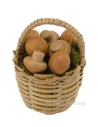 Cesto con funghi cm 3