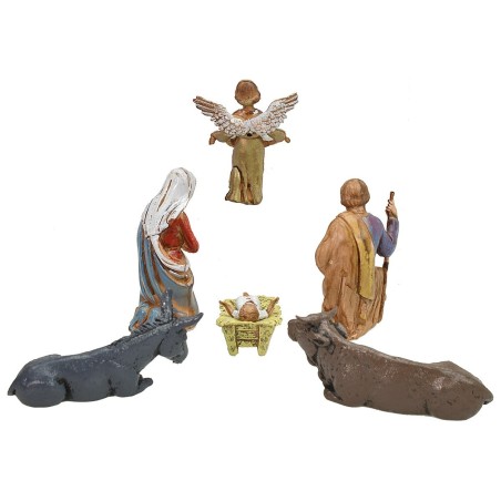 Natività 6 pezzi cm 8 Landi Moranduzzo