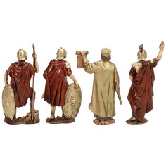 Set 4 figures Centurion, 2 soldiers and King Herod 8 cm series 2