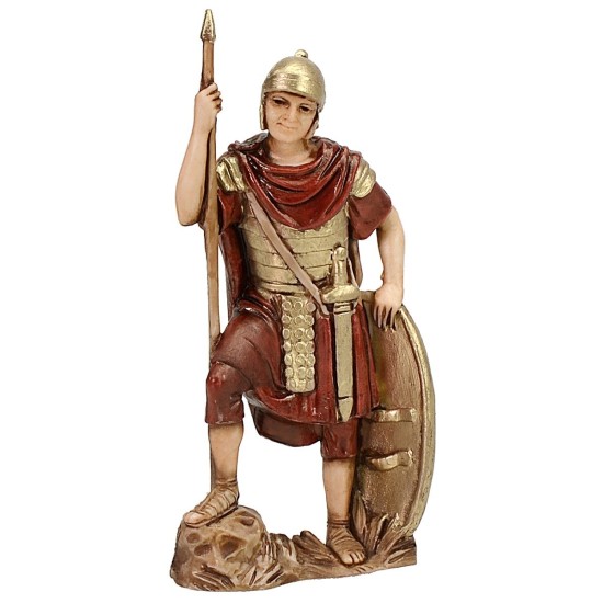 Soldier with shield and spear 8 cm Landi Moranduzzo