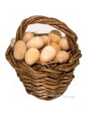 Cesta con huevos cm 2,5 miniaturas para belén