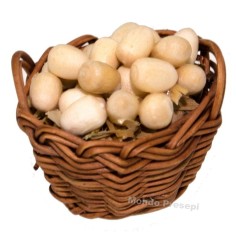 Basket with eggs 3,5 cm