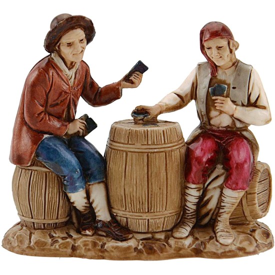 Set 2 escena Landi Moranduzzo 8 cm para taberna Mundo Belén