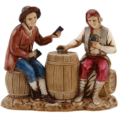 Set 2 escena Landi Moranduzzo 8 cm para taberna Mundo Belén