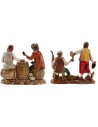 Conjunto de 2 escenas Landi Moranduzzo de 8 cm para taberna
