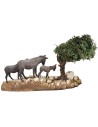Gruppo asini serie 8 cm Landi Moranduzzo Mondo Presepi