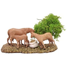 Gruppo cavalli serie 8 cm Landi Moranduzzo