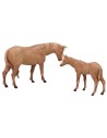 Set cavallo e puledro Landi Moranduzzo per statue 8 cm Mondo