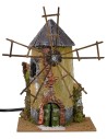 Molino de viento en funcionamiento de 14,5x10x10,5 cm h