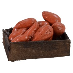 Cassetta in legno con pere cm 3,2x2,6x1,6 h 2