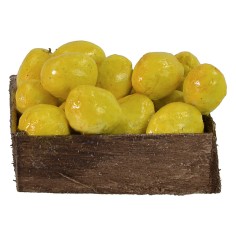 Cassetta in legno con limoni cm 3,2x2,6x1,8 h 2