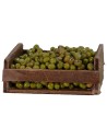 Cassetta in legno con olive cm 6x4,5x3,5 h